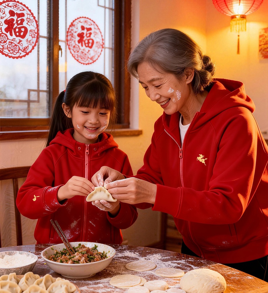 马年连帽开衫