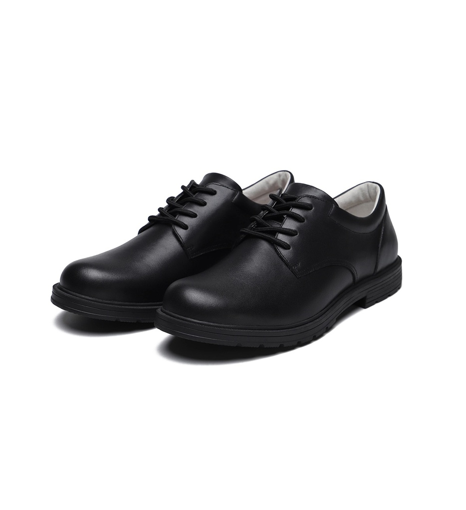 Unisex Genuine Leather Plain-Toe Leather Shoes