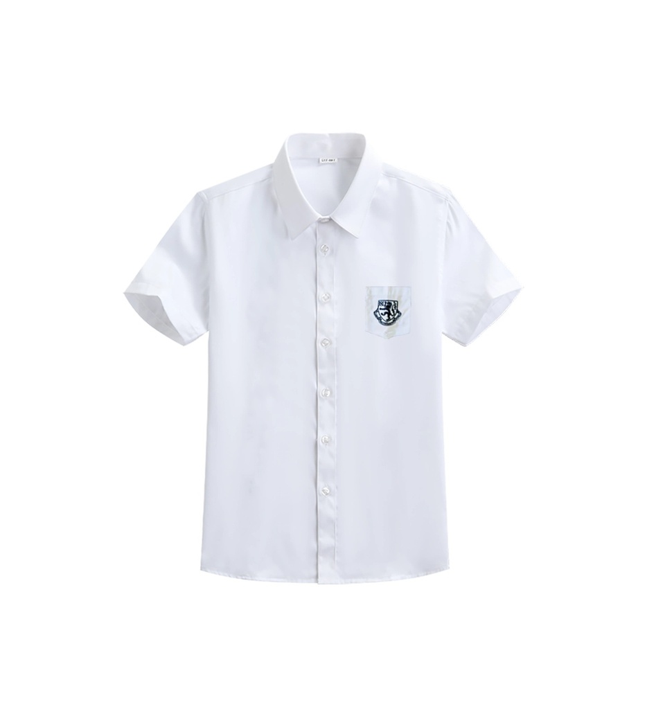 Men's White Short-Sleeve Shirt
