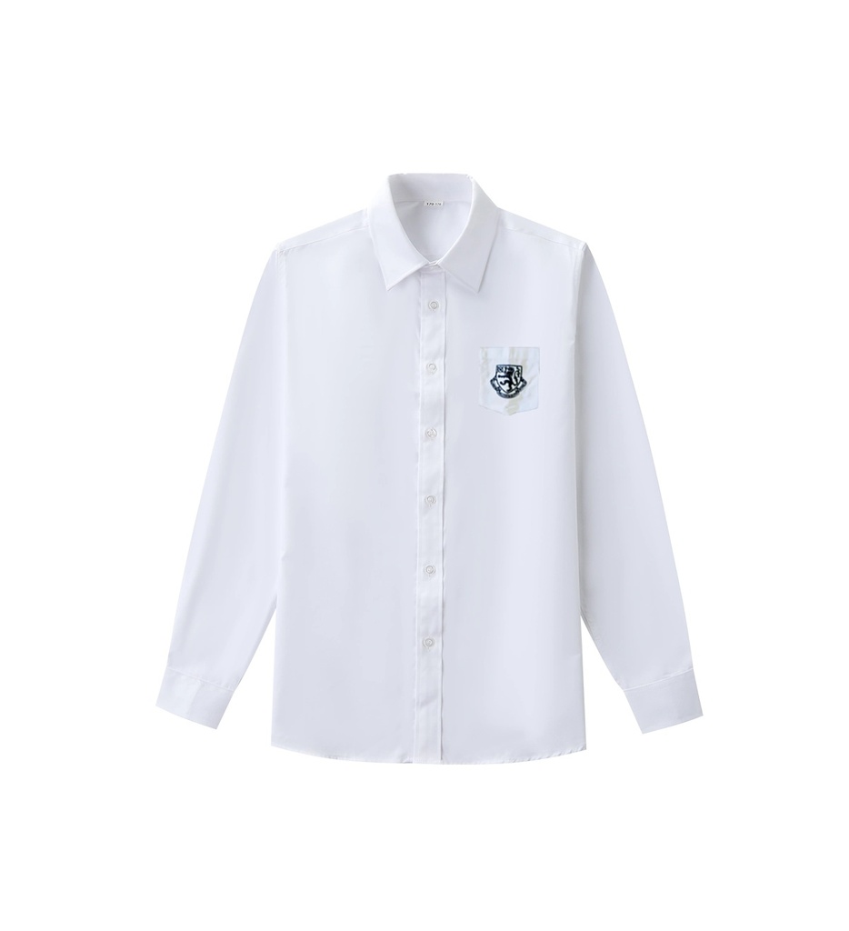 Men's White Long-Sleeve Shirt