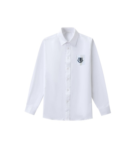 Men's White Long-Sleeve Shirt